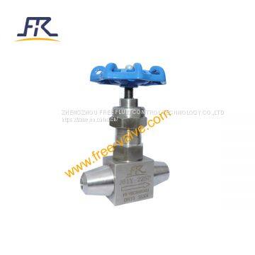 Butt weld type Stainless Steel High Pressure Screwed Bonnet Needle Valve