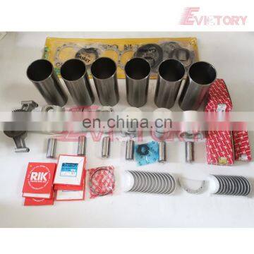 For Isuzu 6SD1 6SD1T 6SD1-TC  engine rebuild kit piston + piston ring cylinder liner gasket bearing kit and oil pump