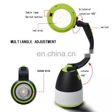 Multifunction Rechargeable Table Lamp Portable Flashlight Outdoor Portable Camping Light With Power Bank photo-5
