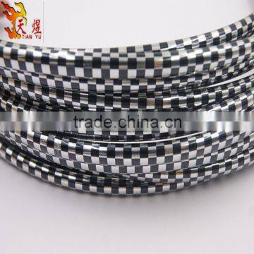 Easy install PVC 4m Black and silver Chrome U Type Interior Air Vent Grille Door Self Adhesive Edge Styling Moulding Trim Strip