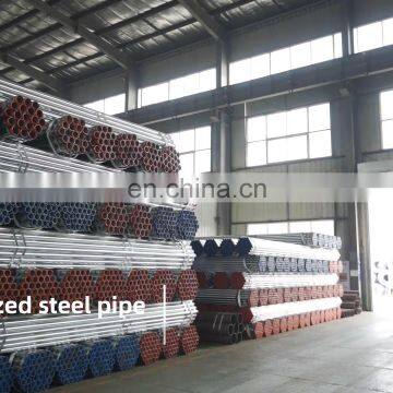 Hot Dip Galvanized Round Steel Pipe / GI Pipe Pre Galvanized Steel Pipe Galvanized Tube For Construction