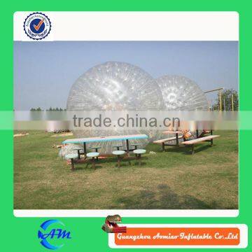 Durable TPU or PVC 1.0mm material grass zorb ball for sale aqua zorbing ball