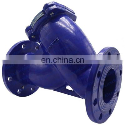 Bundor DIN Ductile Iron y strainer prices PN16 Flanged End Water Y Strainer