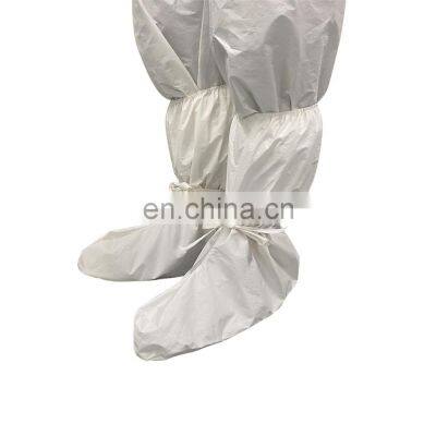 Hospital waterproof consumable Elastic anti static with CPE isolation high long shoe boot Covers for personal protection