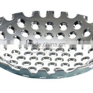 Silver-plating Plastic hollowed-out fruit tray