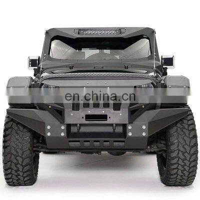 Fab Fours Grumper Front Bumper Full Width for Jeep Wrangler JK 2007-2018