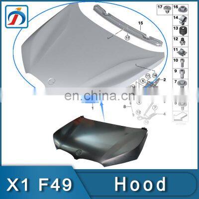 New Auto Parts Aluminum Front X1 Series F48 F49 Engine Hood Cover Bonnet