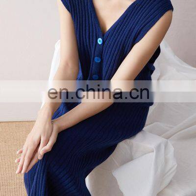 Women Cashmere Sleeveless One Piece Jumpsuit Wide Leg Loose Rompers photo-3