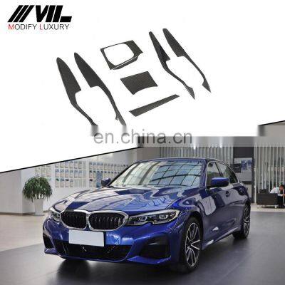 for BMW 3 Series G20 Interior Door Console Panel Trims 7pcs 2019-2020