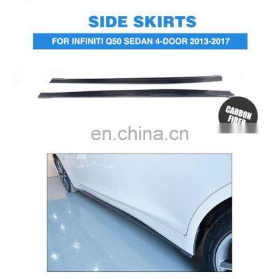 ML Style Q50 Carbon Fiber Side Skirt Sills for Infiniti Q50 Sedan 4-Door 13-17 photo-2