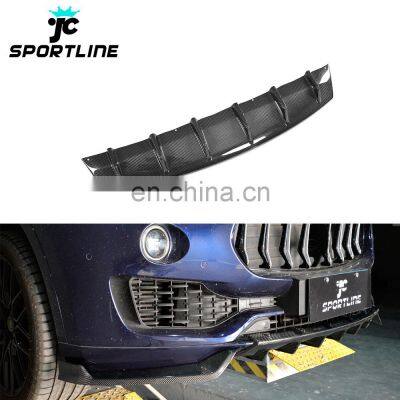 Carbon Fiber Front Bumper Center Lip for Maserati Levante S Sport Utility 4-Door 16-19