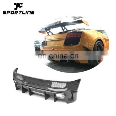 D Style LP550 LP560 LP570 Carbon Fiber Rear Bumper for Lamborghini Gallardo 08-12