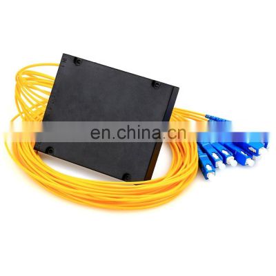 1*8 with SC connector UPC ABS Box Fiber PLC Splitter Single Mode ABS Module Optical PLC Splitter