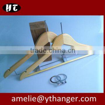 security hangers Anti theft wooden hanger for hotel