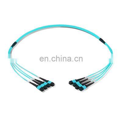 High Density Fiber Optic OM3 12 Core MPO Patch Cord 24 Core MPO Cable photo-3