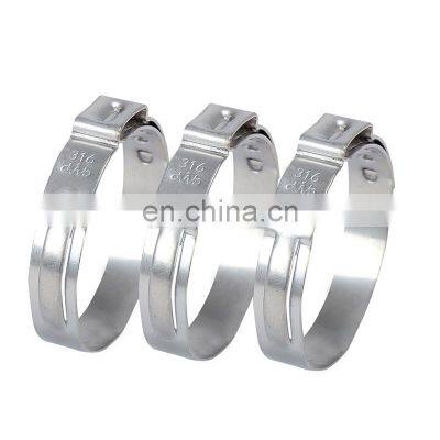 Quick Release Hydraulic Heavy Duty Pipe Clamp American Type Hot Hose Clip Hose Clamp 304 Stainless Steel China Factory Price 1/4