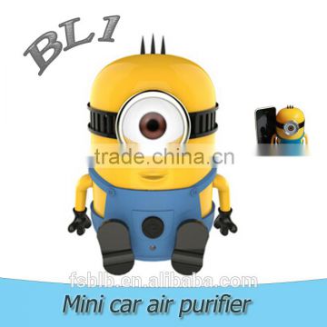 Mini degerming car air purifier/table air ionizer