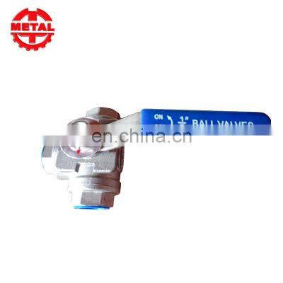 Hot selling stainless steel 3 pcs 2 inch stainless steel ball valve