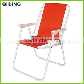 Red folding Spring chair with Plastic armrest HQ-1030U