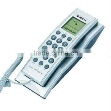 trimline telephone with caller ID display cheap price for hotel bathroom