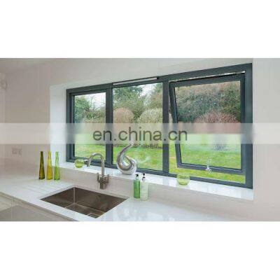 Fashion design cheap single top hung aluminium windows aluminum awning windows for kitchen