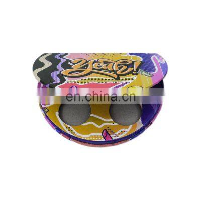 Custom Printing Bulk 5 Color Empty Eyeshadow Palette With Clear Window