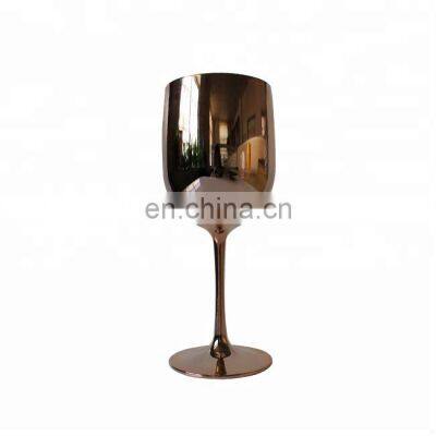 Dishwasher Safe Polycarbonate Drinking Golden Color Plastic Stemware Cup photo-5