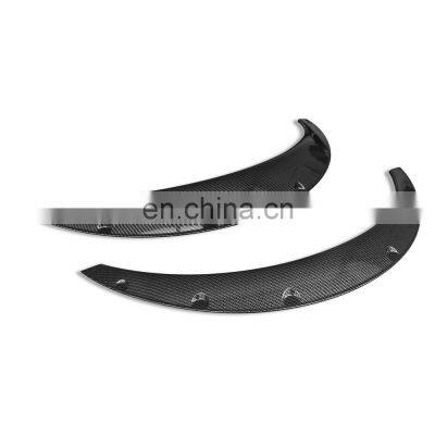 4 Pcs Auto body parts Carbon Fiber Universal Car Wheel Eyebrow Wheel Arch Trim Mudguard Fender Flares