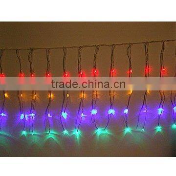 LED waterfall/icicle light with multi color