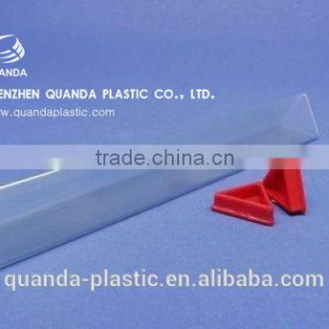 Transparent supermarket separator bar Acrylic triangle profile