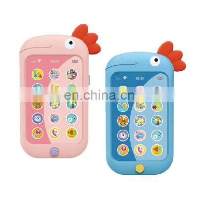 Educational cell phone kids control smart musical toy baby mobile phone toy with light and music