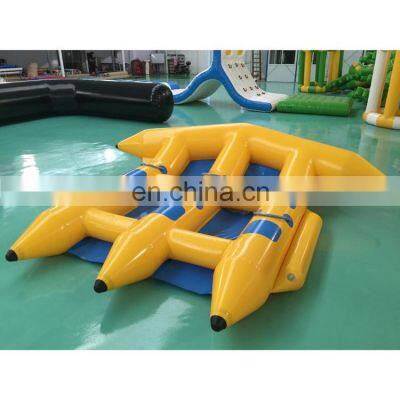 Inflatable Fly Fishing Boat With Three Tubes Inflatable Banana Boat Water Play Equipment photo-3