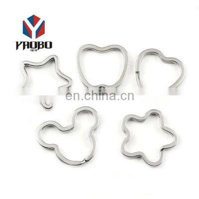 Various Styles Chains Accessories Plain Split Ring Key Blanks Custom For Clothing