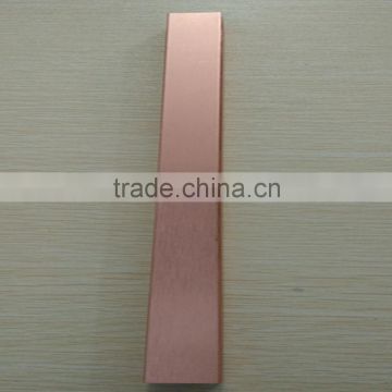 high quality hot selling golden brush aluminum profile for curtain rail