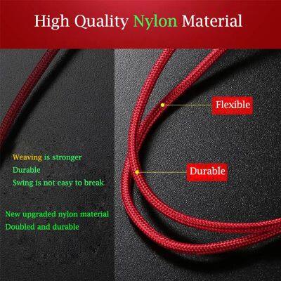 3 in 1 Cable Nylon Braided Pass 2.4A Micro Usb Type C Phone Charger Cable for Iphone for Samsung for Huawei Usb Cable photo-5