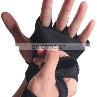 High Quality Fitness Weight Lifting Grip Gym Gloves For Workout Men Protection Palm Cross Training Gloves photo-3