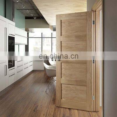 Modern solid flush hotels apartment room real dividing unfinished interior oak wood shaker kitchen doors