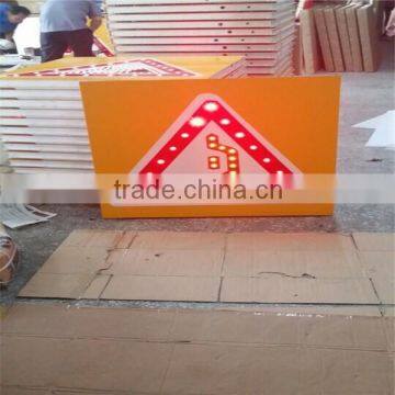 Direct Manufacture Customized Solar LED Traffic Warning Sign