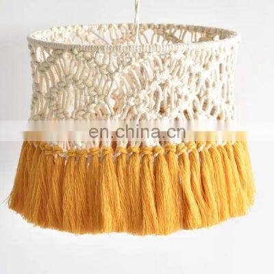 High Quality Macrame Tassel Chandelier Boho Ceiling light Handmade High Quality