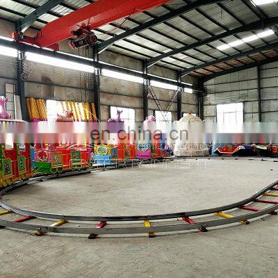 Elephant Rail Road Train Fairground Kids Carnival Game Machine Amusement Park Electric Mini Track Train Rides for Sale photo-4