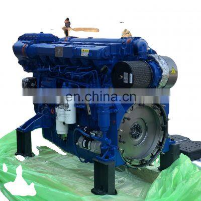 High quality 4 stroke 6 cylinder Weichai common rail marine engine WP12C550-21