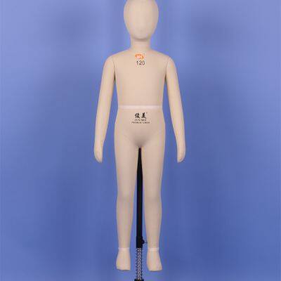 International standard children full body mannequin size 120 with head hands and feet fiberglass made material