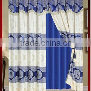 100% Polyester Luxury Window Curtain With Fancy Valance photo-4
