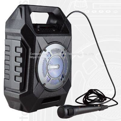 Portable Bluetooth Speaker Outdoor Multifunction With BT Play Mic in for Karaoke FM Radio USB Play TF Card photo-2