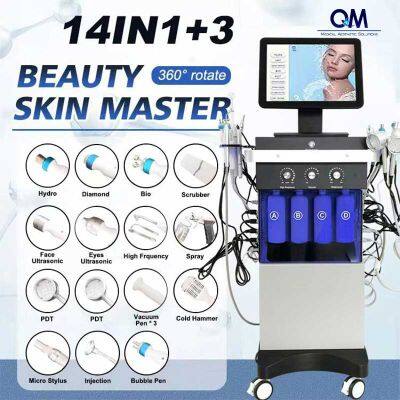QM-690+ 14 in 1 Hydra Dermabrasion Skin Peel Facial Beauty Machine For Salon Use photo-3