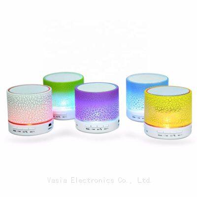 Hot Selling Sound System For Outdoor Portable Mini Wireless Speaker With LED Light Multi Color Optional Small Audio System