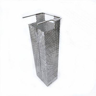High Quality Wholesales Stainless Steel Woven Mesh Basket With Handle For Goods Storage photo-2
