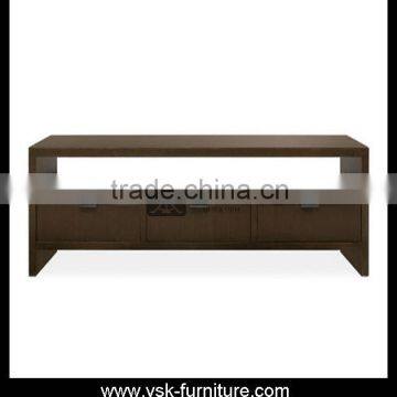 CT-006 Rectangular Design Walnut Wood Coffee Table For Home