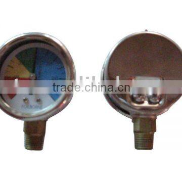 General pressure gauge with Steel black case