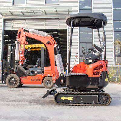 Compact 0.8 Ton Mini Excavator With Hydraulic Quick Hitch for Multiple Attachments photo-3